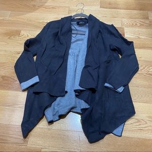 Zara two toned tiered front cardigan sweater